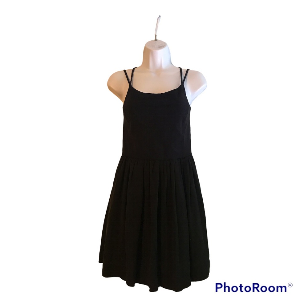 Theory Double Spaghetti Strap Cross Back Dress Women’s One Size Fits All